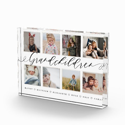 祖父母の孫への贈り物フォトコラージュ フォトブロック (右)