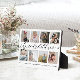 祖父母の孫への贈り物フォトコラージュ フォトプラーク