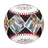 祖父母の孫娘へカスタム写真 野球ボール (正面)