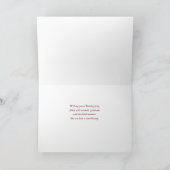 祖父母の宗教的な感謝祭恵み カード (内部)