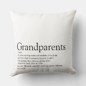 祖父母の定義ステッカー 大 クッション (裏面)