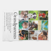 祖父母の定義9フォトコラージュ キッチンタオル (横)