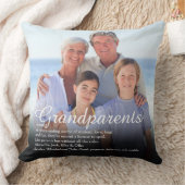 祖父母の定義 名言 フォト 大きい クッション (ブランケット)
