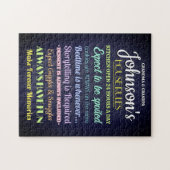 祖父母の家の規則パーソナライズされた ジグソーパズル (横)