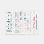 祖父母の家はフリースブランケットを支配します フリースブランケット (正面(横))