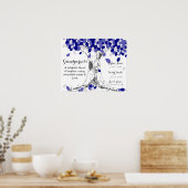 祖父母の家族の木へのクリスマスプレゼント ポスター (キッチン)