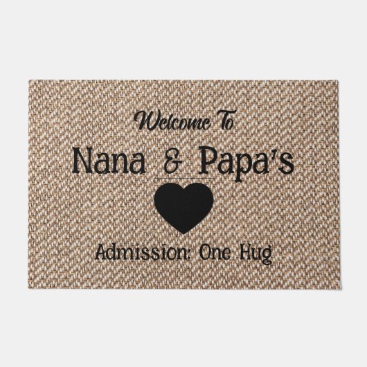祖父母の形式 ドアマット (正面)