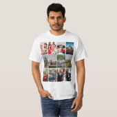 祖父母の思い出の12枚フォトコラージュテンプレート Tシャツ (正面フル)