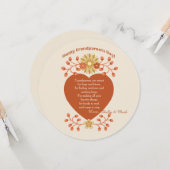 祖父母の愛祖父母日カード カード (正面/裏面インサイチュ)