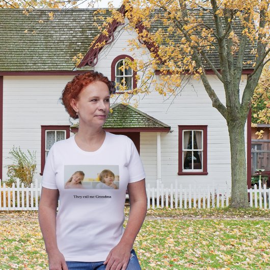 祖父母の日おばあちゃんカスタマイズの写真 Tシャツ