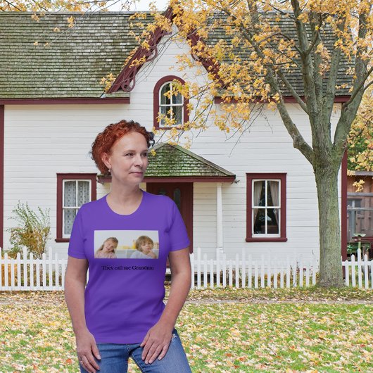 祖父母の日おばあちゃんカスタマイズの写真 Tシャツ