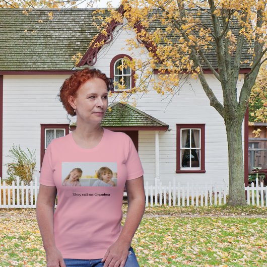 祖父母の日おばあちゃんカスタマイズの写真 Tシャツ