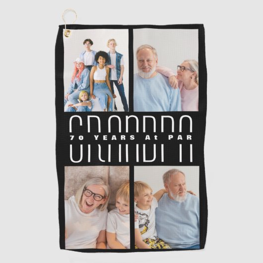 祖父母の日におすすめの70歳の祖父へのプレゼント ゴルフタオル (正面)