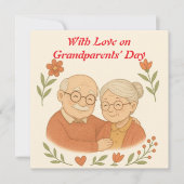 祖父母の日のカード 招待状 (正面)