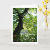 祖父母の日のグリーティングカード – 祖父の場合 カード (黄色い花)