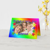 祖父母の日のサプライズ写真カード カード (黄色い花)