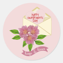 祖父母の日のシール ラウンドシール