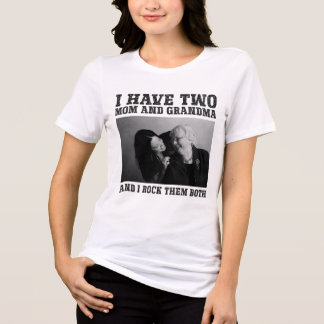 祖父母の日のパーソナライズされた祖母 トライブレンドTシャツ