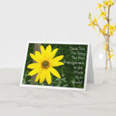 祖父母の日のヒマワリの挨拶状 カード (黄色い花)