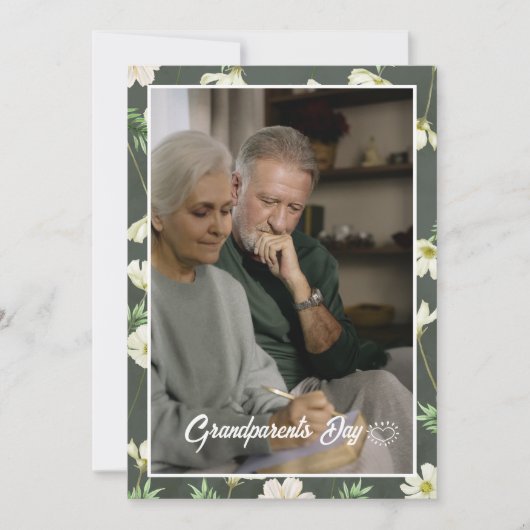 祖父母の日の写真ホリデーカード シーズンカード (正面)
