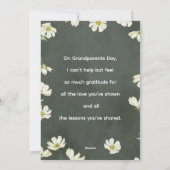 祖父母の日の写真ホリデーカード シーズンカード (裏面)