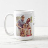 祖父母の日の家族の写真コラージュタイポグラフィ コーヒーマグカップ (左)