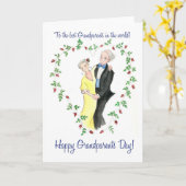 祖父母の日の挨拶状 カード (黄色い花)