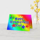 祖父母の日の星のカード カード (黄色い花)