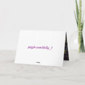 祖父母の日の蝶の薄紫低木 カード (裏面)