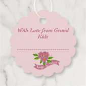 祖父母の日の贈り物ラベル フェイバータグ (裏面)