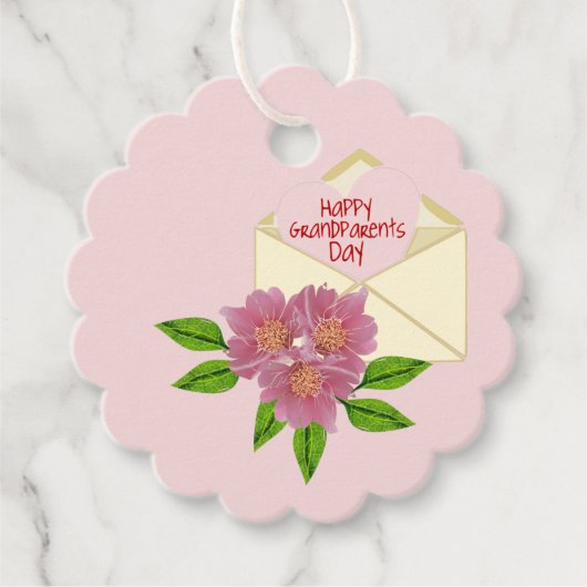 祖父母の日の贈り物ラベル フェイバータグ (正面)