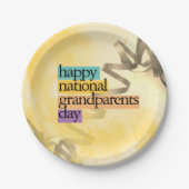 祖父母の日を祝う ペーパープレート (正面)