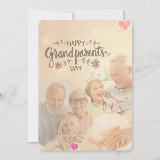 祖父母の日を祝う 招待状 (裏面)