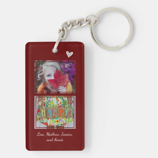 祖父母の日愛するおばあちゃん キーホルダー (裏面)