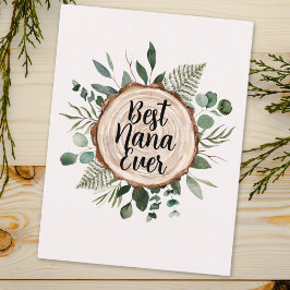 . .祖父母の日素朴の木と葉が幸せ ポストカード