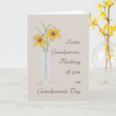 祖父母の日考えるを育てる カード (黄色い花)