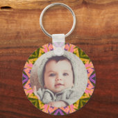 祖父母の日贈り物かわいい秋の秋フォトフレーム キーホルダー (正面)
