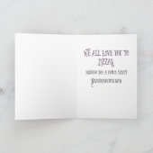 祖父母の日10代のに私たち全員のピザをトゥイーン カード (内部)