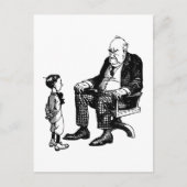 祖父母の日 – おじいちゃんとお子様 ポストカード (正面)