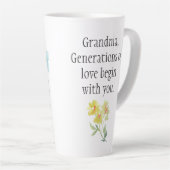 祖父母の日 カフェラテマグ (右アングル)