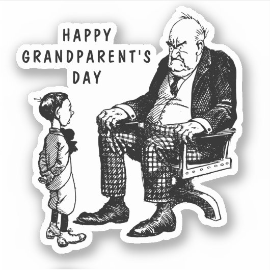 祖父母の日 シール (正面)