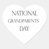 祖父母の日 ハートシール (正面)