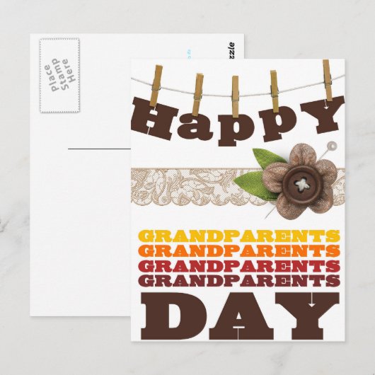 祖父母の日 ポストカード (正面/裏面)