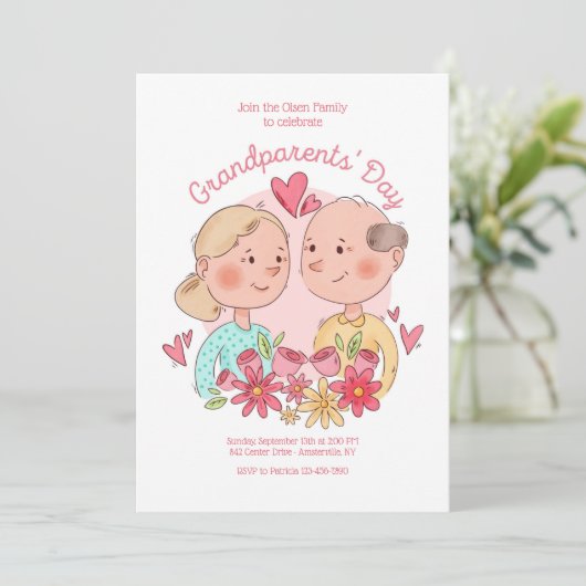 祖父母の日 招待状 (スタンド正面)