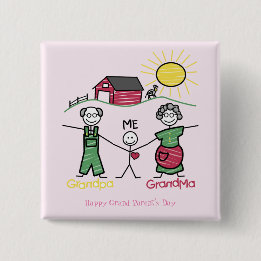 祖父母の日 缶バッジ