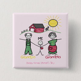 祖父母の日 缶バッジ