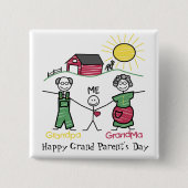 祖父母の日- 缶バッジ (正面)