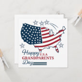 祖父母の日 2025 米国 ベクトルマップ カード (正面/裏面インサイチュ)
