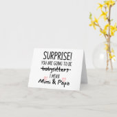 祖父母の暴露 カード (黄色い花)