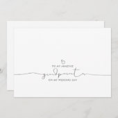 祖父母の朝結婚にかわいいメッセージ (正面/裏面)